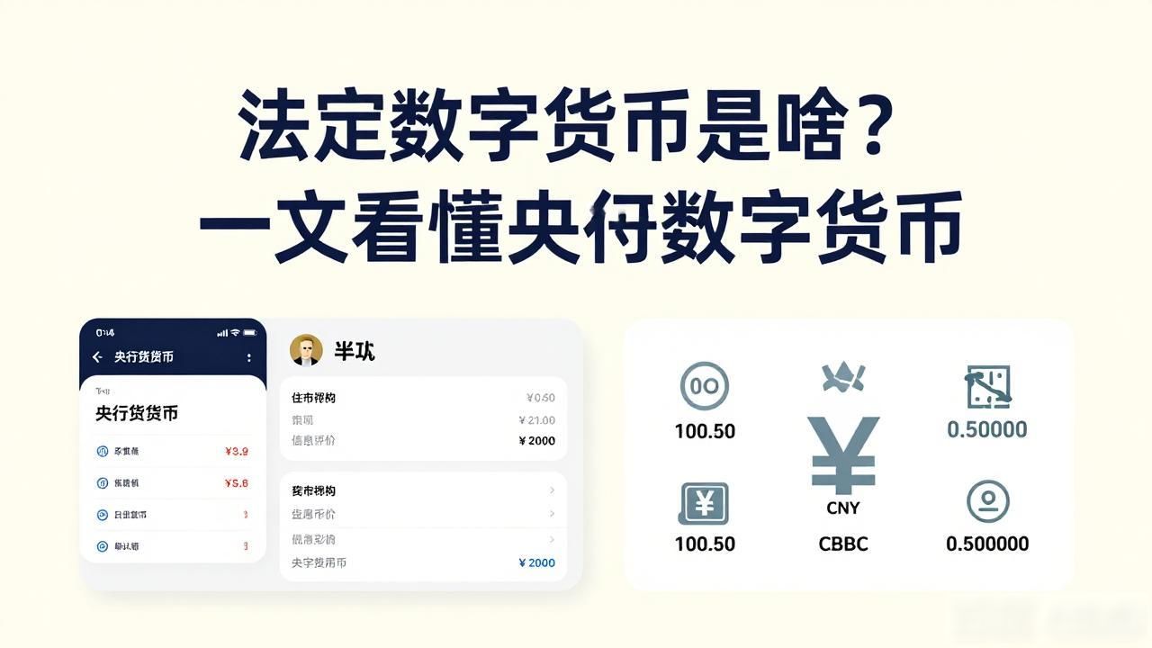 法定数字货币是啥？一文看懂央行数字货币