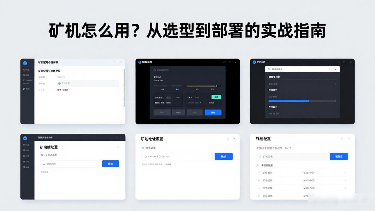 矿机怎么用？从选型到部署的实战指南