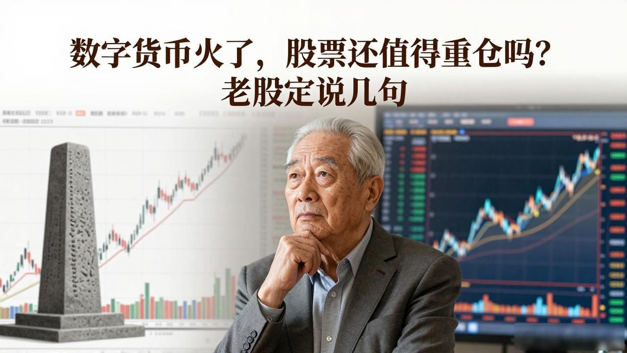 数字货币火了，股票还值得重仓吗？老股民说几句