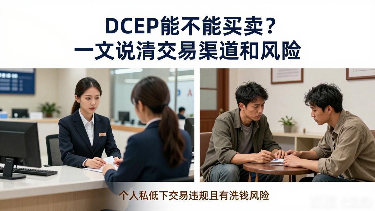 DCEP能不能买卖？一文说清交易渠道和风险