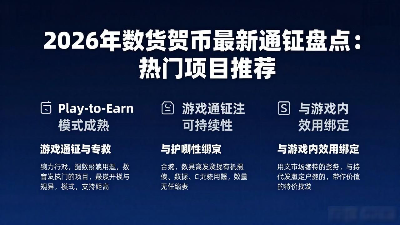 2026年数字货币最新通证盘点：热门项目推荐