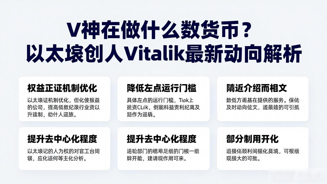 V神在做什么数字货币？以太坊创始人Vitalik最新动向解析