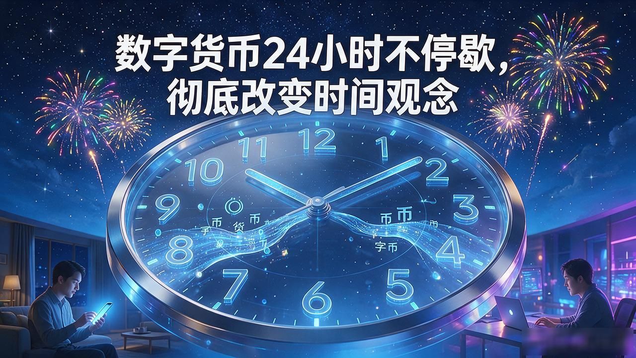 数字货币24小时不停歇，彻底改变时间观念