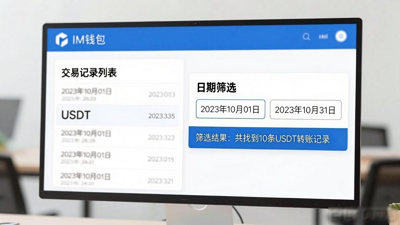 IM钱包官网查交易记录教程
