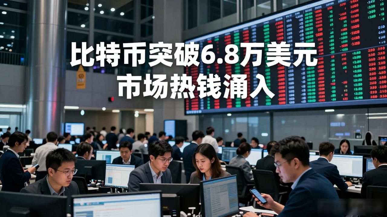 比特币突破6.8万美元 市场热钱涌入