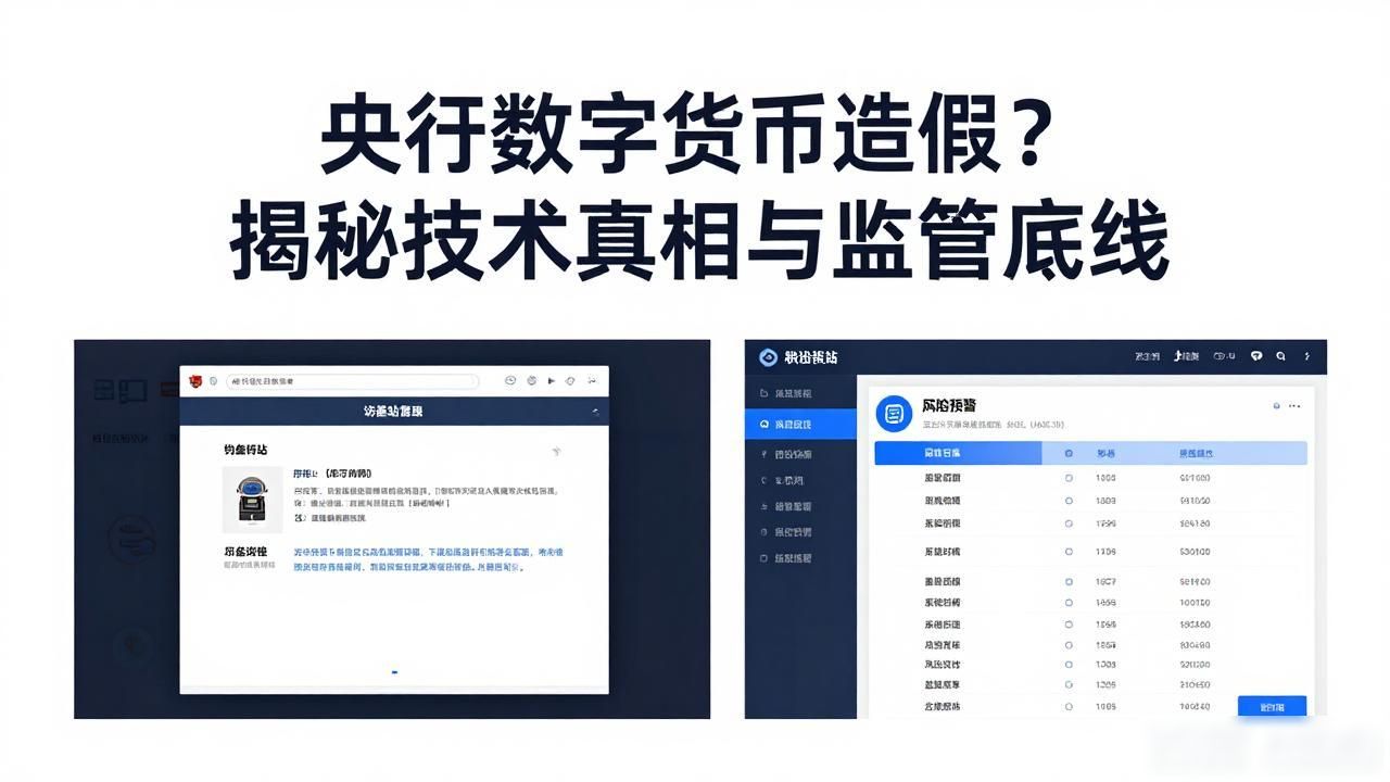 央行数字货币造假？揭秘技术真相与监管底线