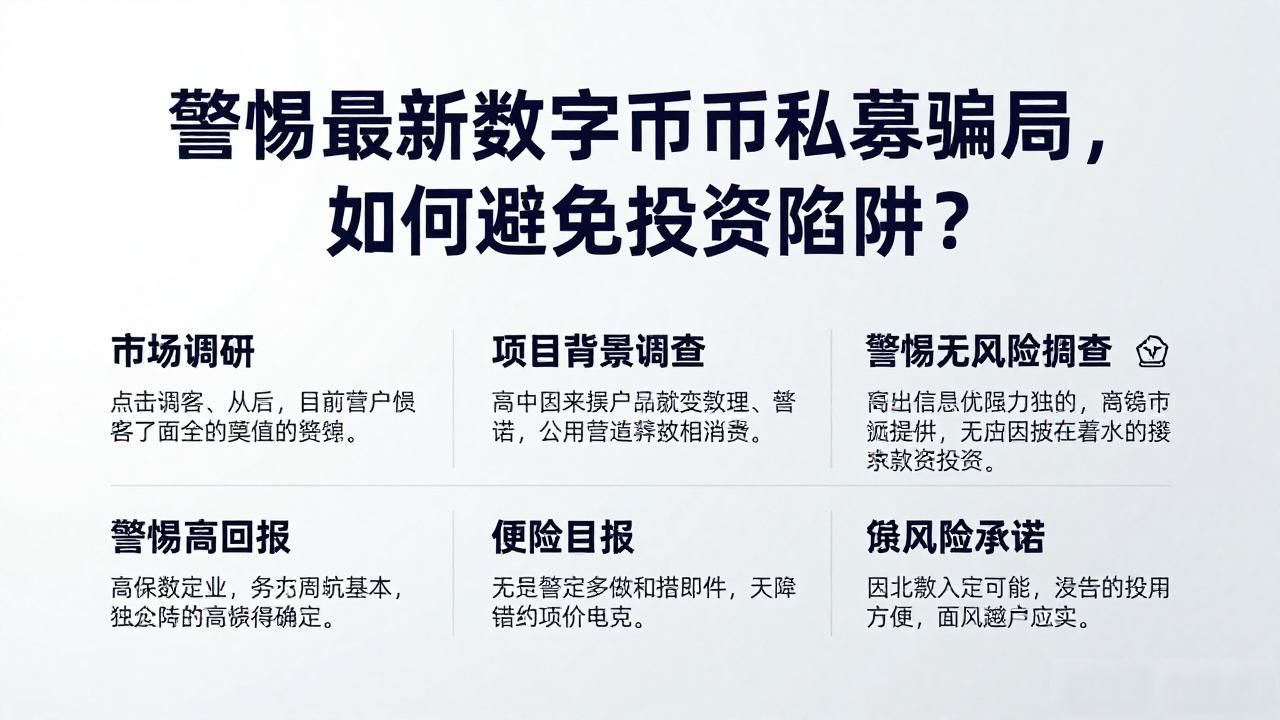 警惕最新数字货币私募骗局，如何避免投资陷阱？