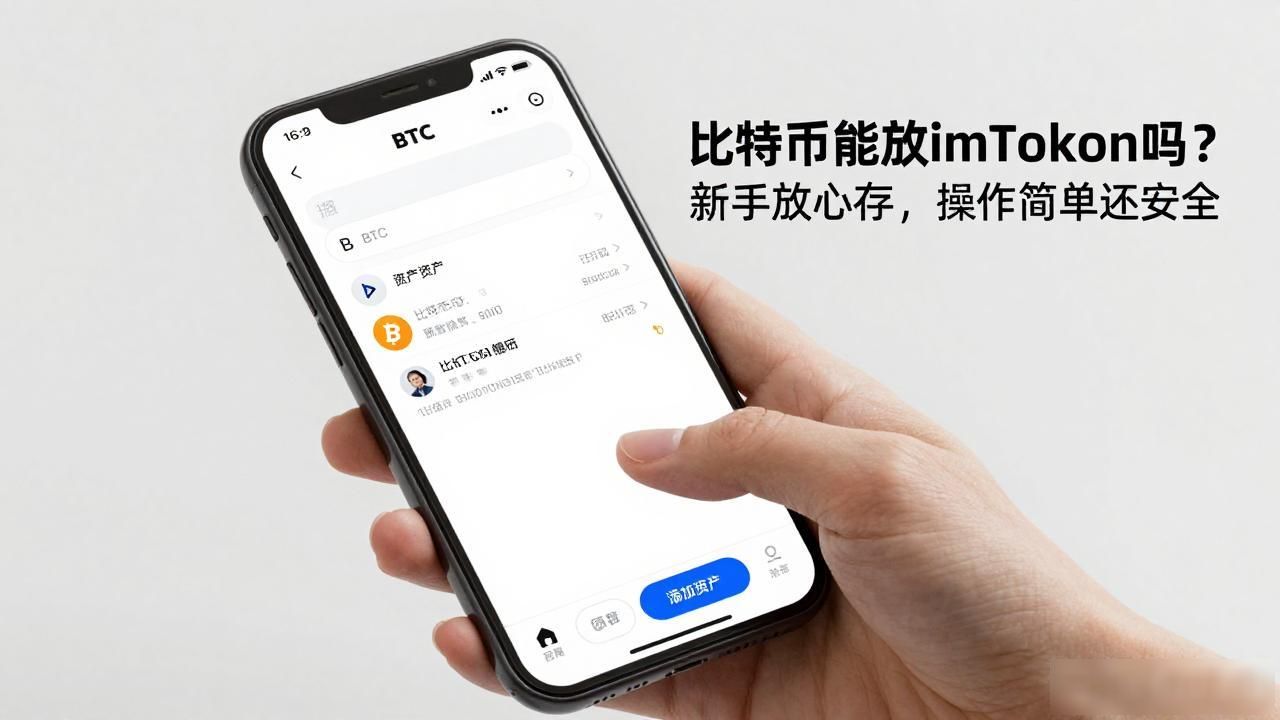 比特币能放imToken吗？新手放心存，操作简单还安全