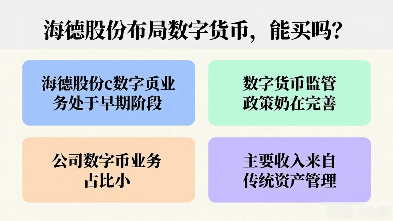 海德股份布局数字货币，能买吗？