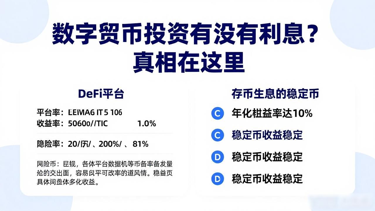 数字货币投资有没有利息？真相在这里