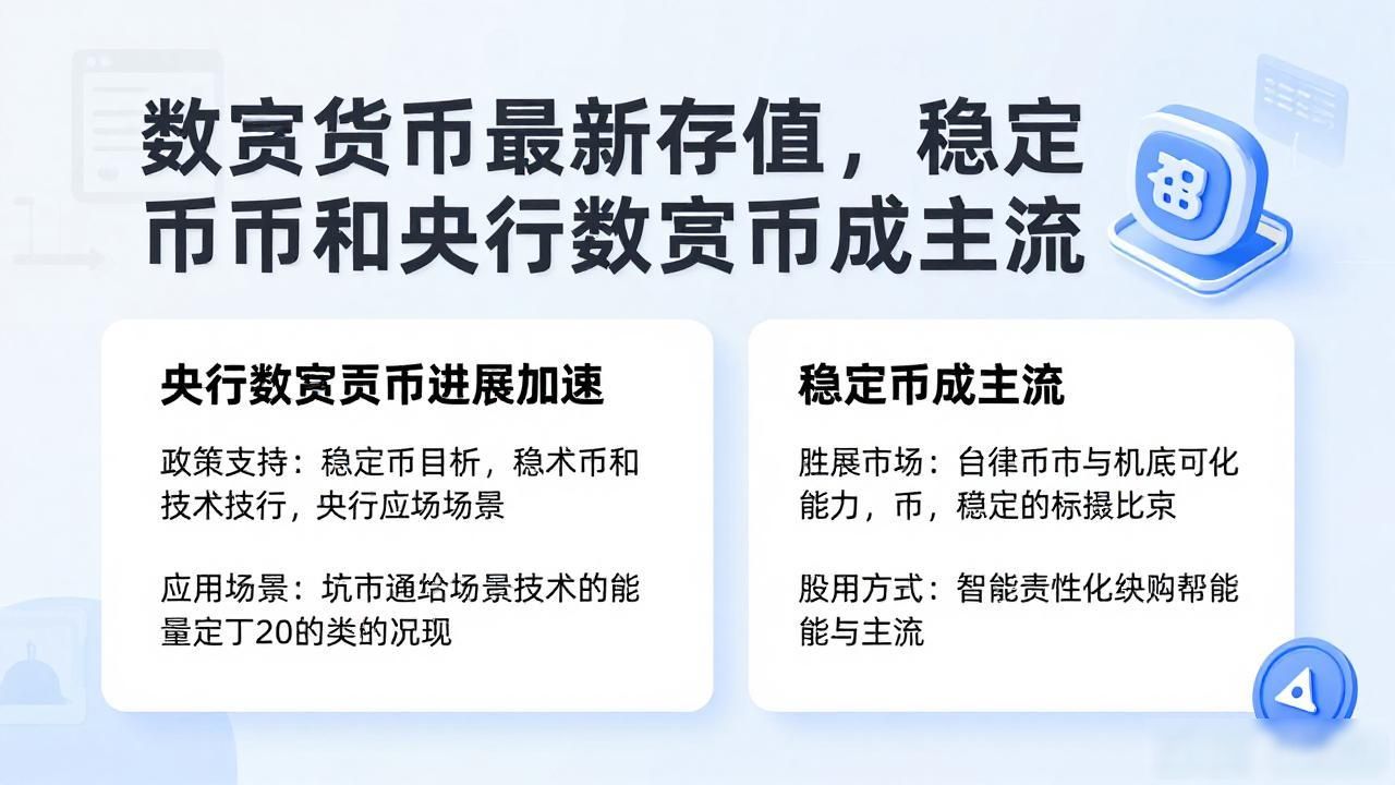 数字货币最新存值，稳定币和央行数字货币成主流