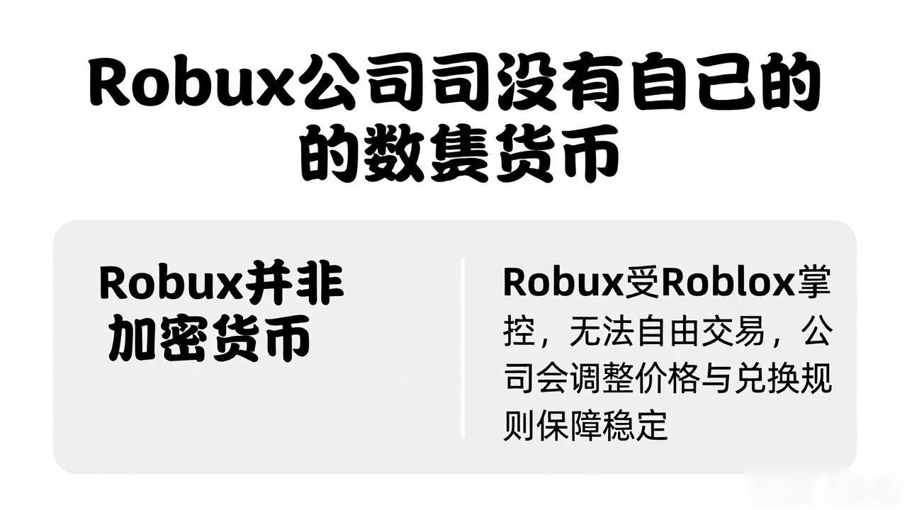 Roblox公司有没有自己的数字货币