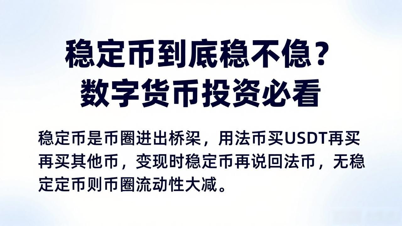 稳定币到底稳不稳？数字货币投资必看