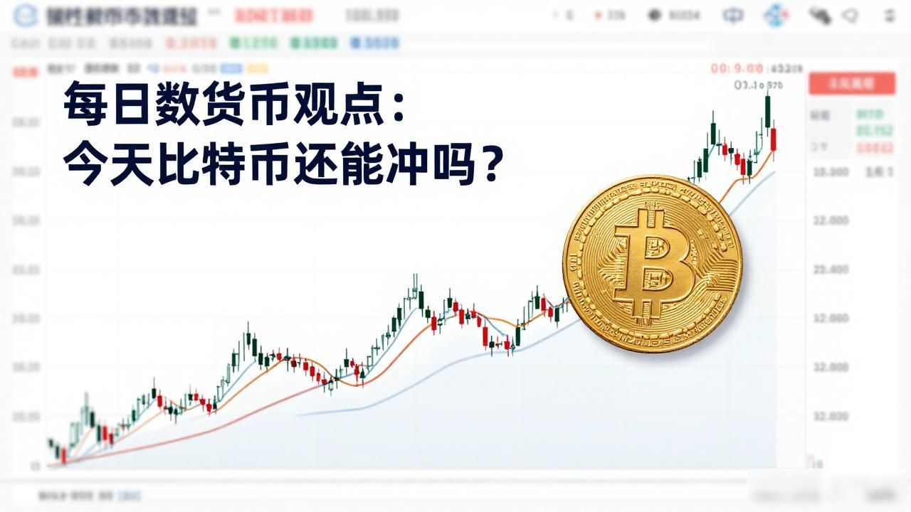 每日数字货币观点：今天比特币还能冲吗？