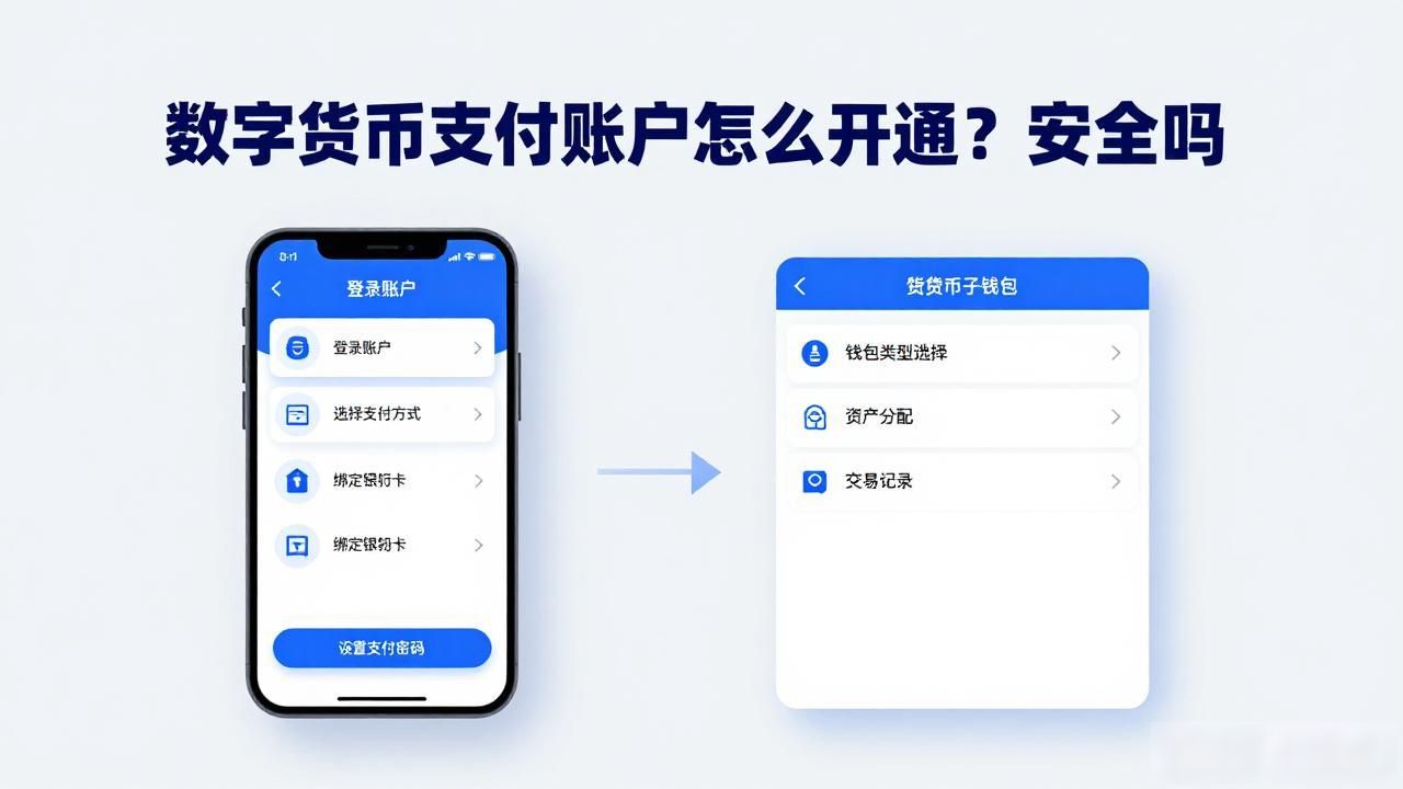数字货币支付账户怎么开通？安全吗