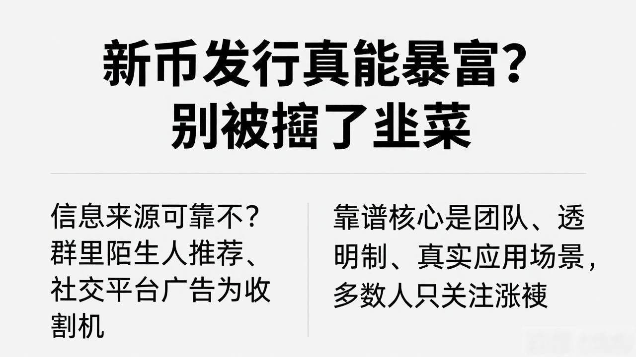 新币发行真能暴富？别被割了韭菜